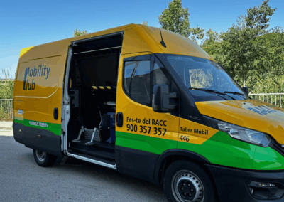 Vehículo Taller para cambio de neumáticos