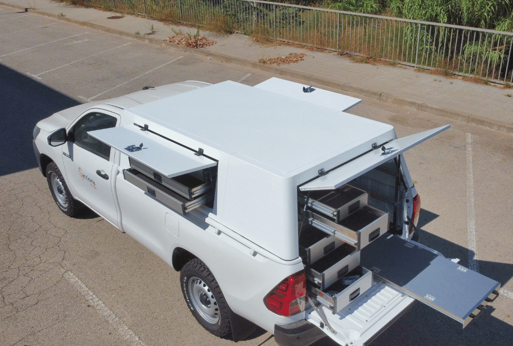 muebles para pick-up - taller móvil todoterreno - zago automotive